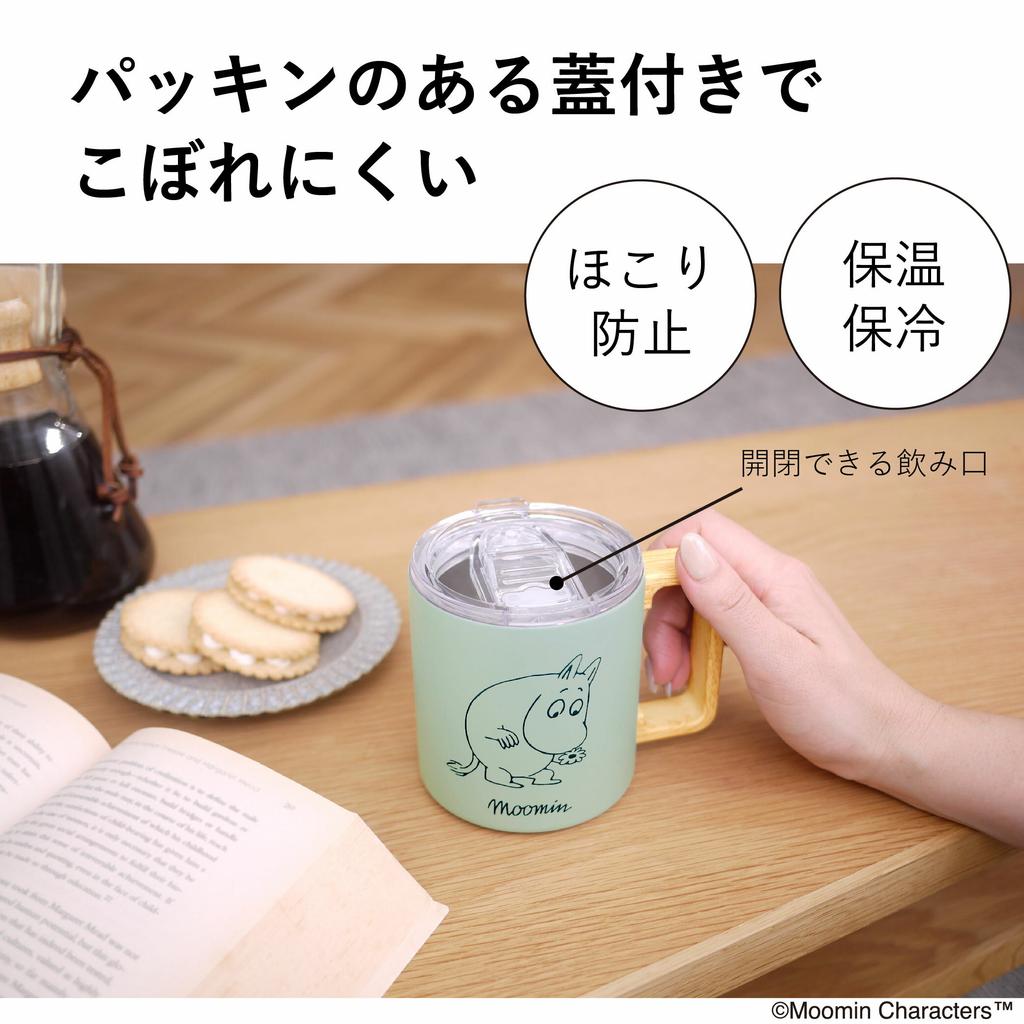 Official Moomin Stainless Steel Mug (350ml) Gift Moomintroll Little My Snufkin Nyoro Vacuum Lid Cute Stylish Office Insulation Cold Retention Adult