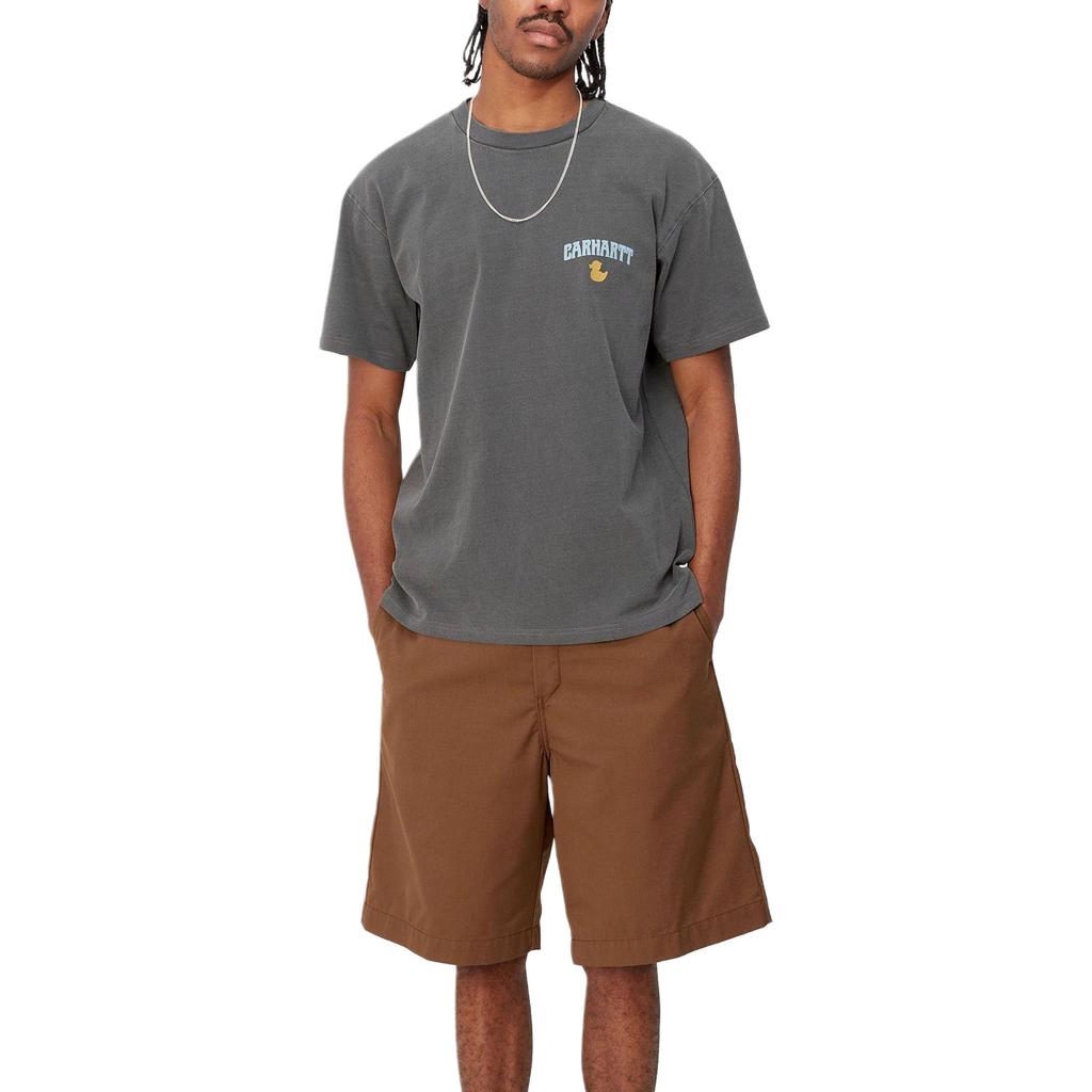 Carhartt WIP Duck Pattern Printed Crew Neck Short Sleeve T-Shirt Unisex T-Shirt Black I033171-89-GD
