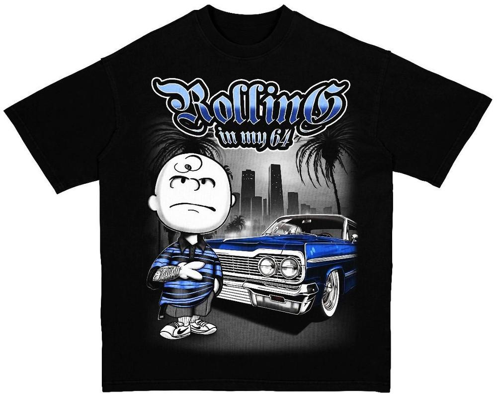 Cholo Brown Rolling In My 64 Mens ShortSleeve Low Rider Unisex T-Shirt L