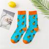 Women's Cute Japanese Fruit Cotton Socks - Mid Tube, Trendy All-Match Korean Style