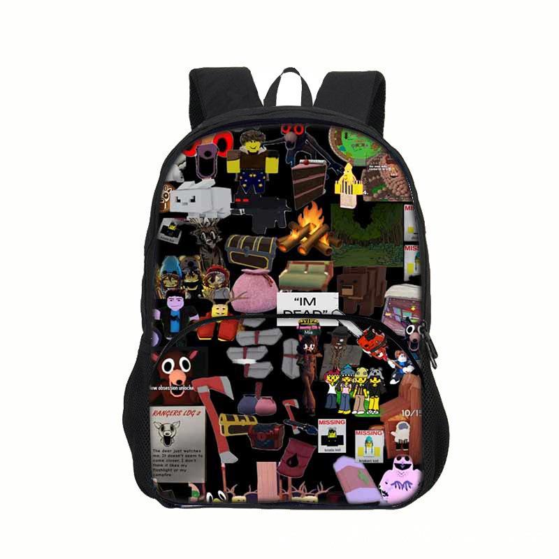 99 Nights In the Forest Children's Game-themed Backpack with Pockets 7330