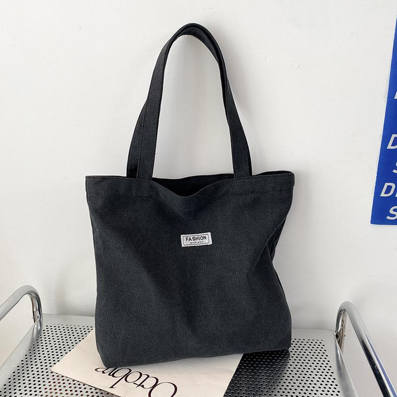 Thickened washed canvas bag Women s large-capacity tote bag Simple commuter portable Oxford cloth large bag Shoulder bag