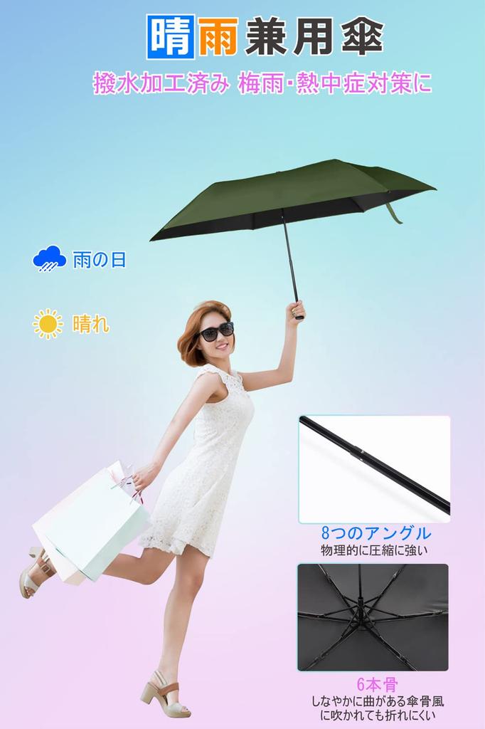 complete UV for both sunny and rainy carbon fiber super water easy to foldable easy to UV rainy season protection Ultra-lightweight 6-rib parasol,