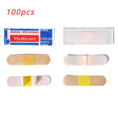 100 Stück Pflaster Heftpflaster Wunde Hämostase Aufkleber Band Erste-Hilfe-Verband Medizinische Kräuterpflaster Wasserdicht Atmungsaktiv