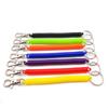 Security Gear Wristband Spring Rope Key Ring Elastic Ropes Spiral Stretch Keychain Key Cord Clasp