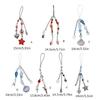 Handmade Beaded Phone Lanyard Star Shape Pendant Strap Detachable Phone Chains Keyring Portable Accessory for Women