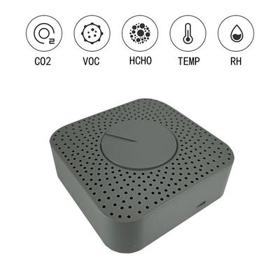 WiFi Intelligenter Luftqualitätsmonitor 5-in-1 Luft-Haushälter HCHOCO2VOCTemperaturLuftfeuchtigkeit