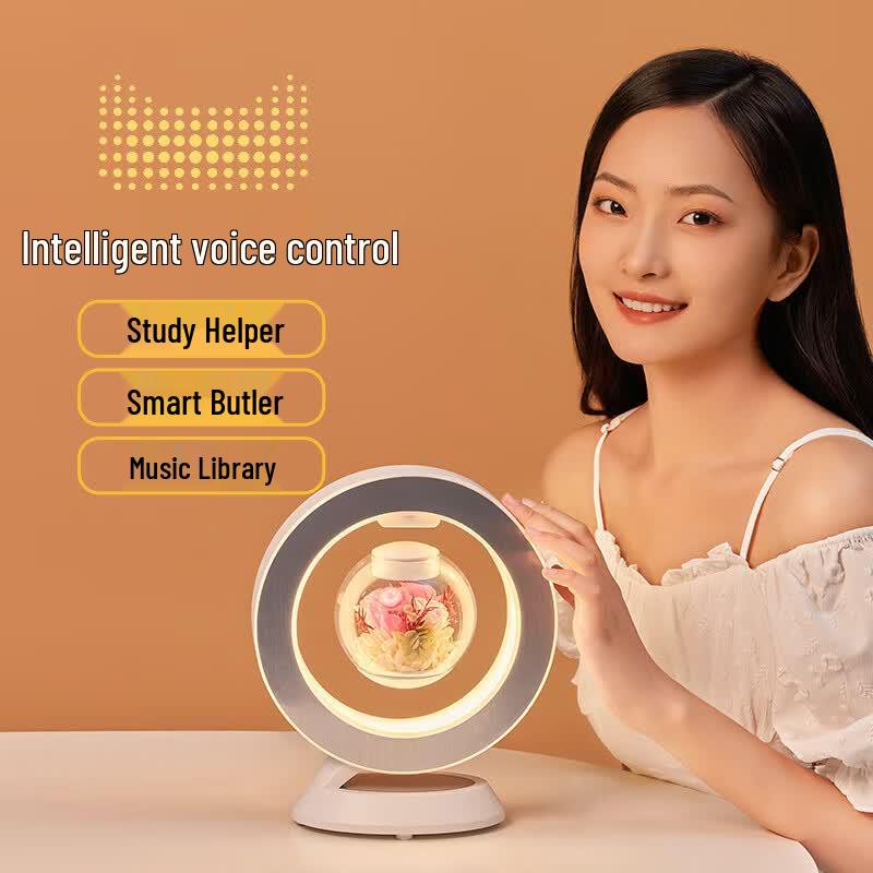 Preserved Rose Magnetic Levitation Lamp