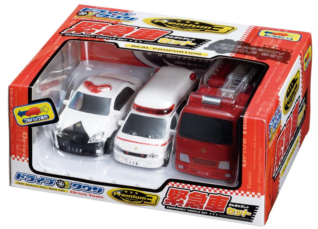 Maruka Drive Town Premium3 Sada záchranných vozidel Autíčko pro děti od 3 let 187144