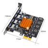 4 Port USB 3.0 PCI Express Card USB 3.0 PCI-E Expansion Card Adapter PCIE USB 3.0 HUB Controller Cards USB3.0 PCIE Extender Card