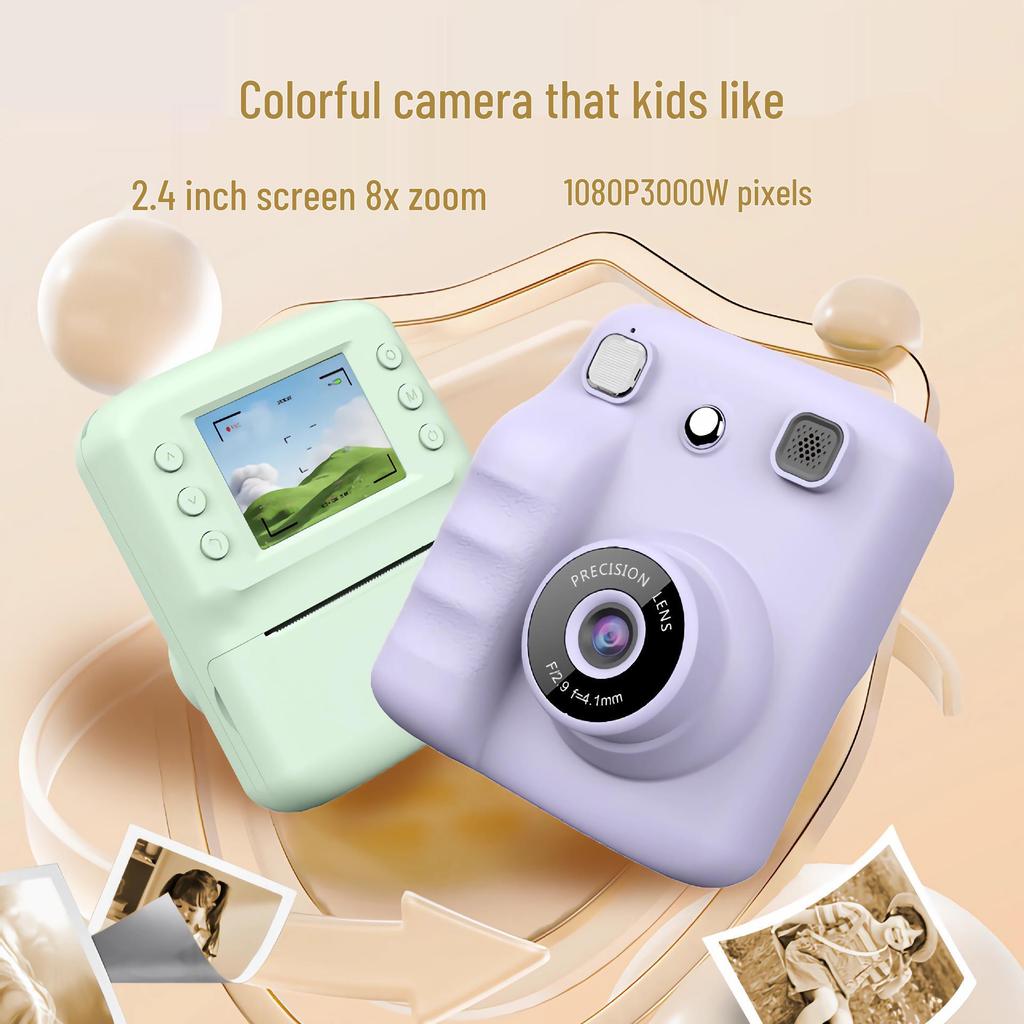 Dětská kreslená termotisková mini Polaroid kamera dárek