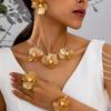 Fashion  Jewelry Set Necklace Bracelet Earrings Ring  For Women Ladies