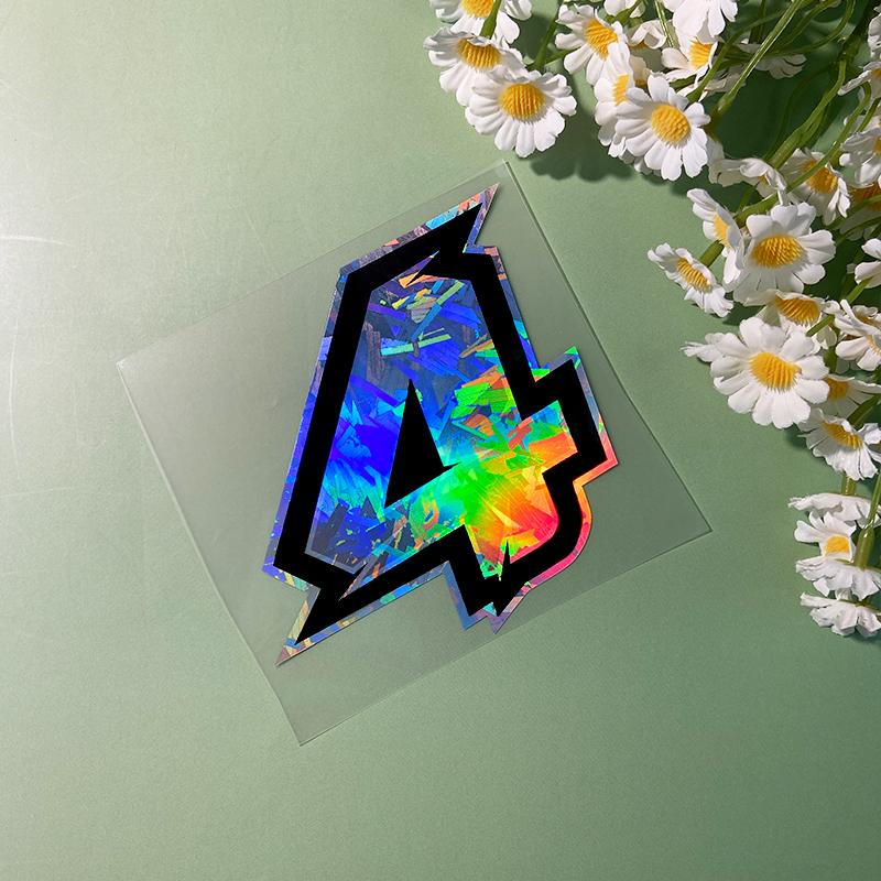1PC Holographic Carbon Arabic Numerals Motorcycle Sticker Waterproof for Motorbike Fuel Tank Windshield Scooter Bike Vinyl Decal