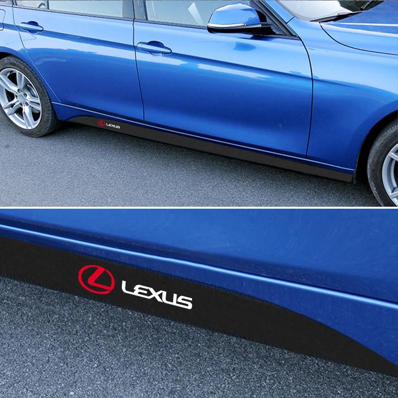 2 ks/sada Pásky na prahy bočních lišt dveří auta Karbonové samolepky Příslušenství pro Lexus ES300 RX330 RX300 GS300 IS250 IS200 CT200h NX RX