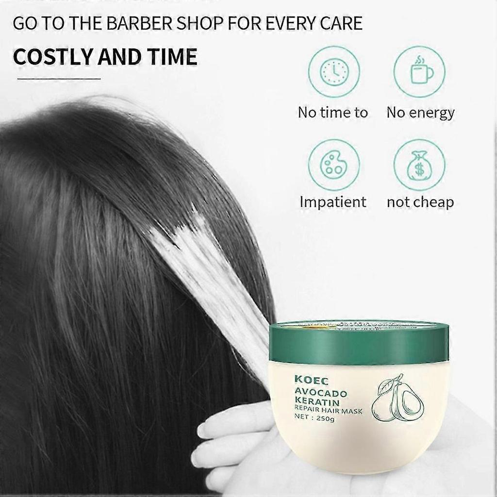 Avocado Keratins Repair Hair Mask Hair Protein Repair Avocado Hair Mask for Men Women