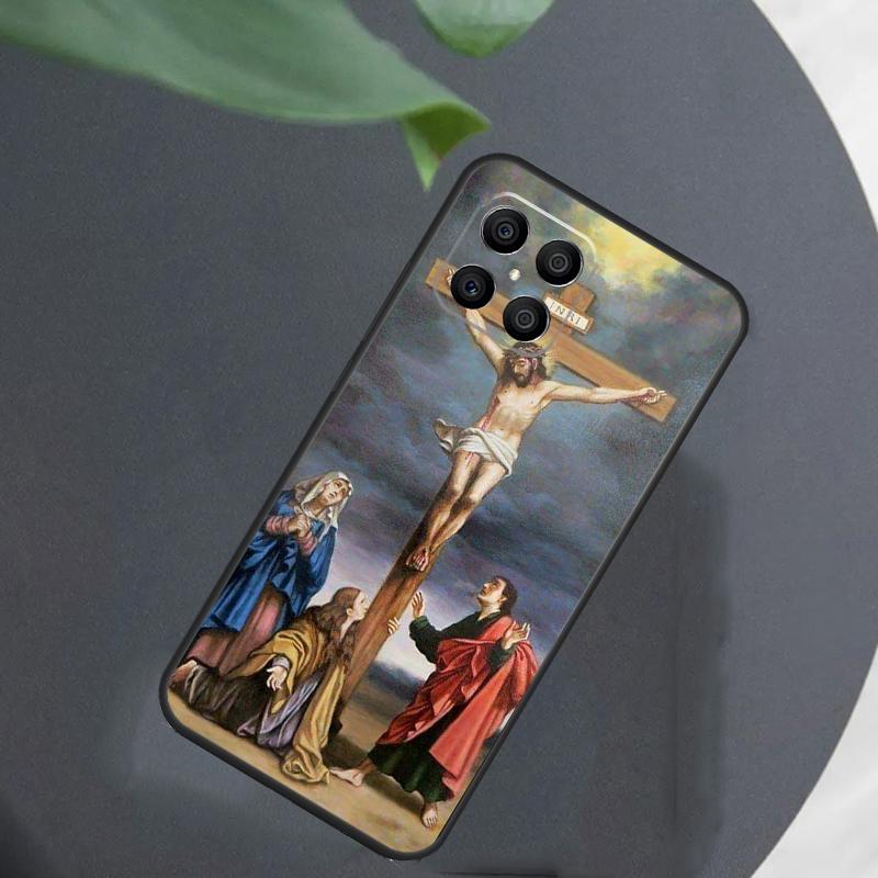 Jesus Christ Cross For Huawei Honor X9a X7 X8 X9 50 70 P20 P40 P30 Lite Mate 50 Pro Nova 5T P Smart 2021 Case