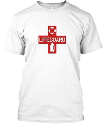 T-shirt unisexe standard de sauvetage de sauveteur de plage