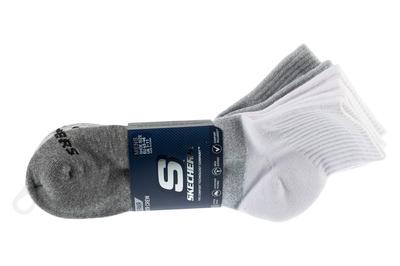 3pk Mens Qtr Colorbloc Socks, Mens Grey Socks