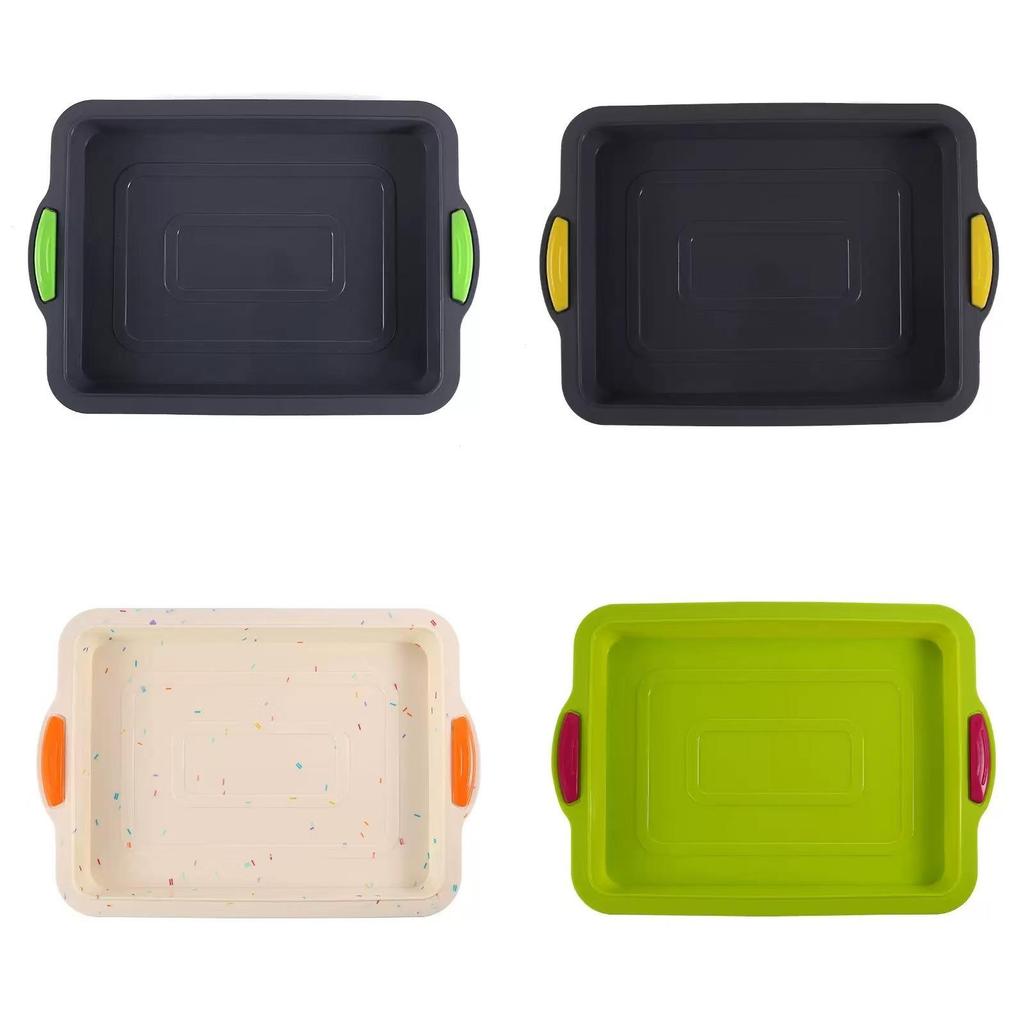 Silicone Baking Pan Rectangular Cake Mold With Easy Release For Home Baking And Swiss Roll Making