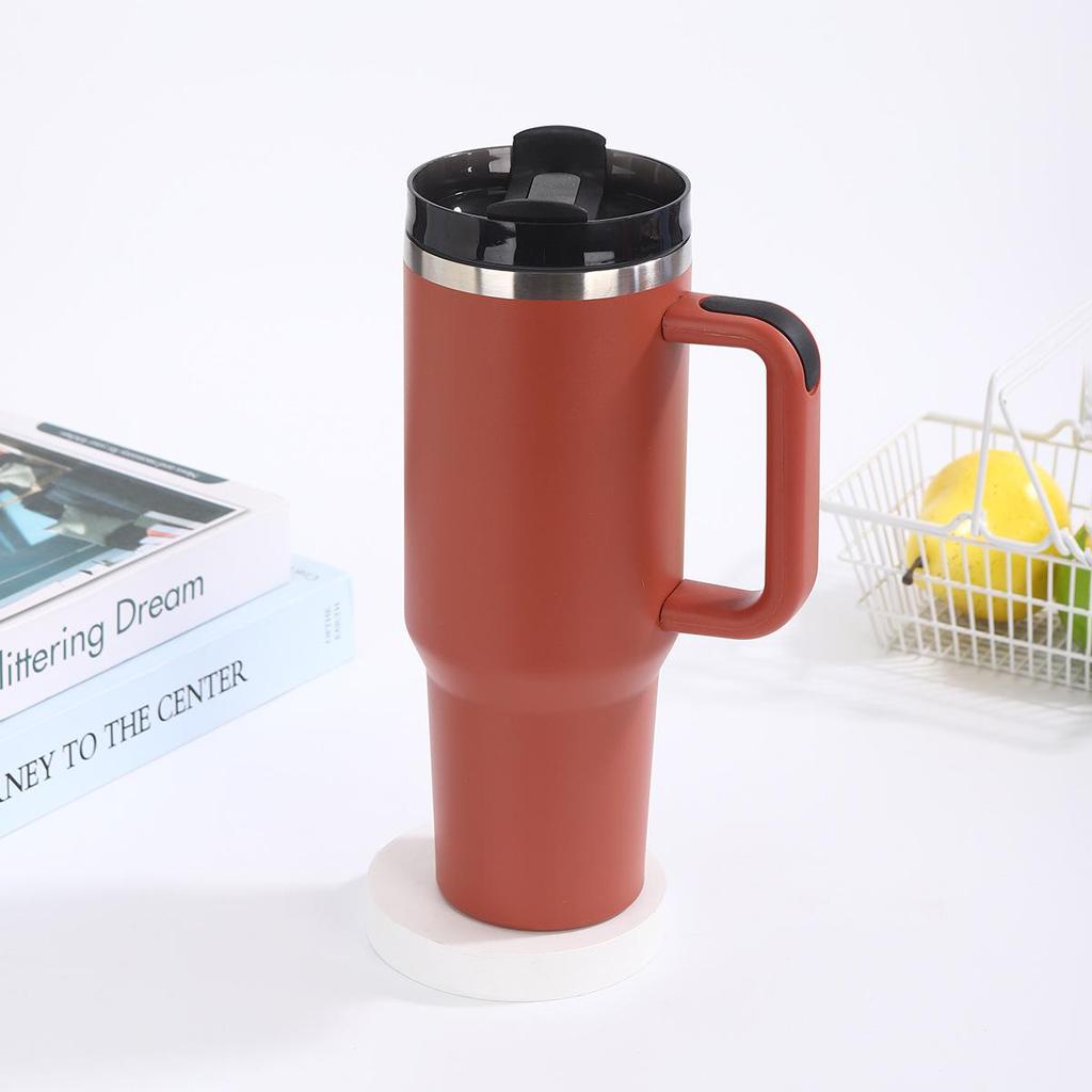 Second Gen 40oz Insulated Car Cup with Handle - Large Capacity, Double Layer Vacuum for Cold Storage