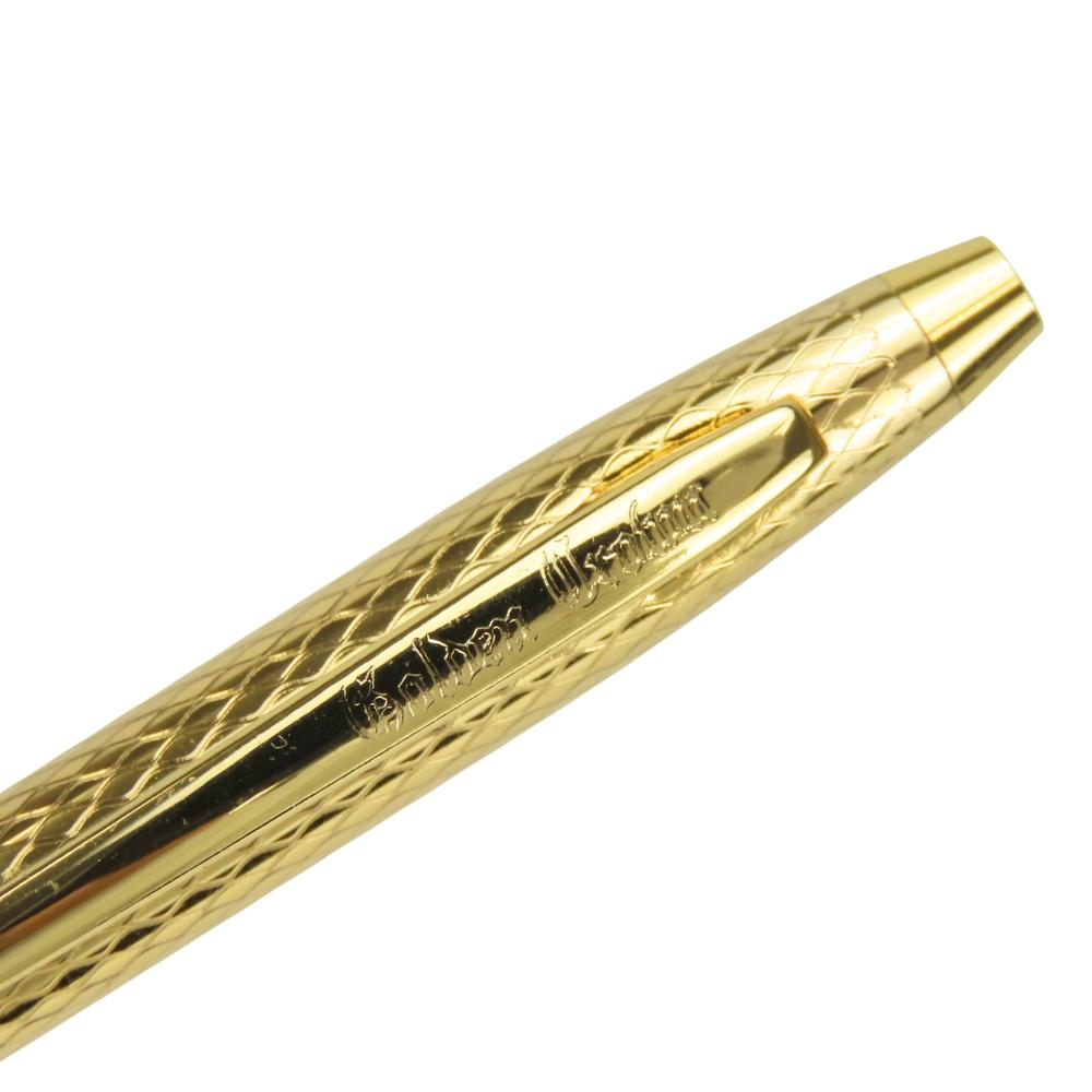 Used  Ballpoint pen GOLDEN CROWN Two-piece set metal gold mechanical pencil