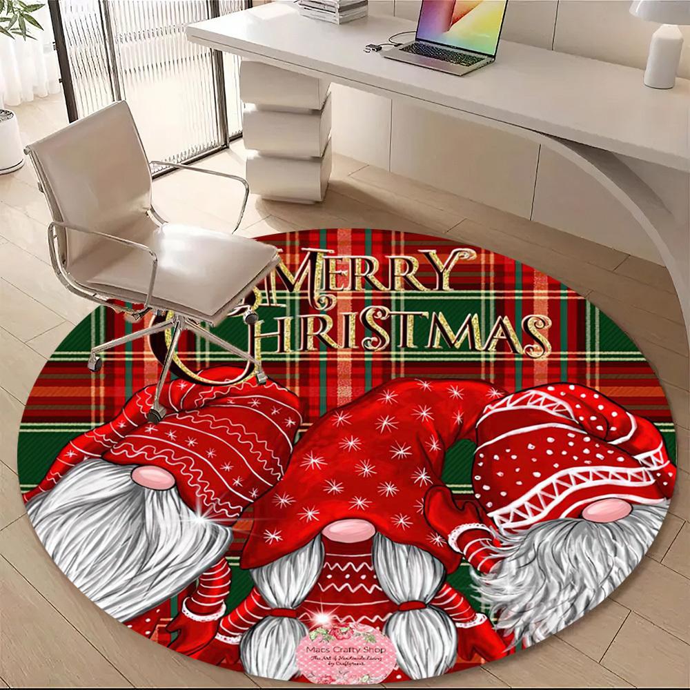 Merry Christmas Office Chair Mat Rug Nonslip Christmas Gifts Carpet Floor Mat Design For Home Gift Living Room Bedroom Office Decor
