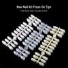 Nail Art Display Board: 240 Round Head Nail Tips In White, Black & Transparent Colors (No. 3 Palette)