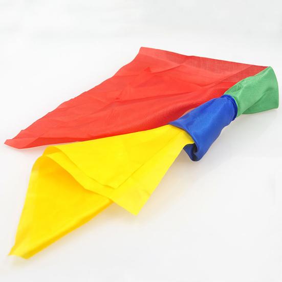 Silk Scarf Smooth Surface Exquisite Cloth Simple Operation Magical Scarf for Street