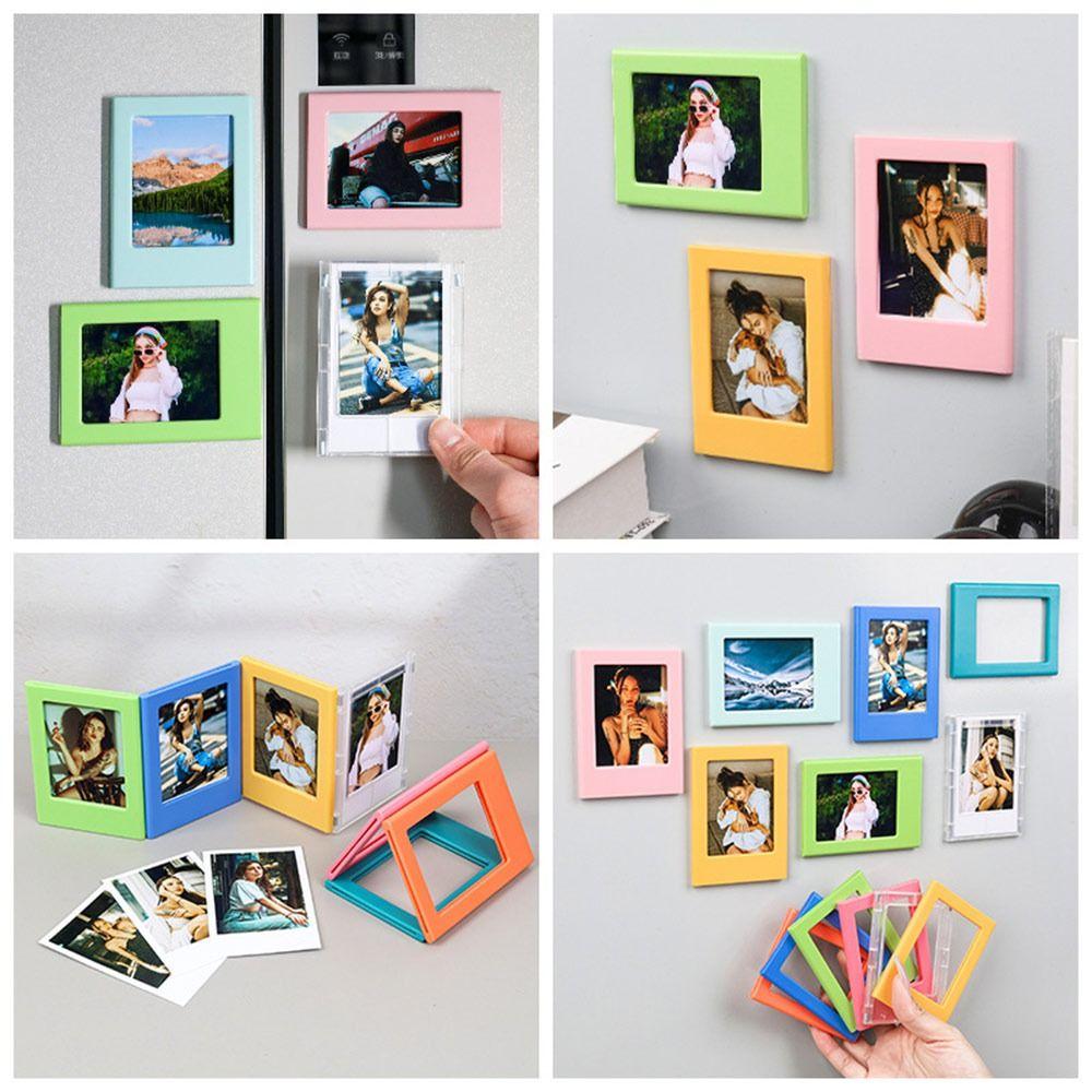 3 inches Instant Camera Photo Frame Magnetic Picture Display Holder  for Home Decoration