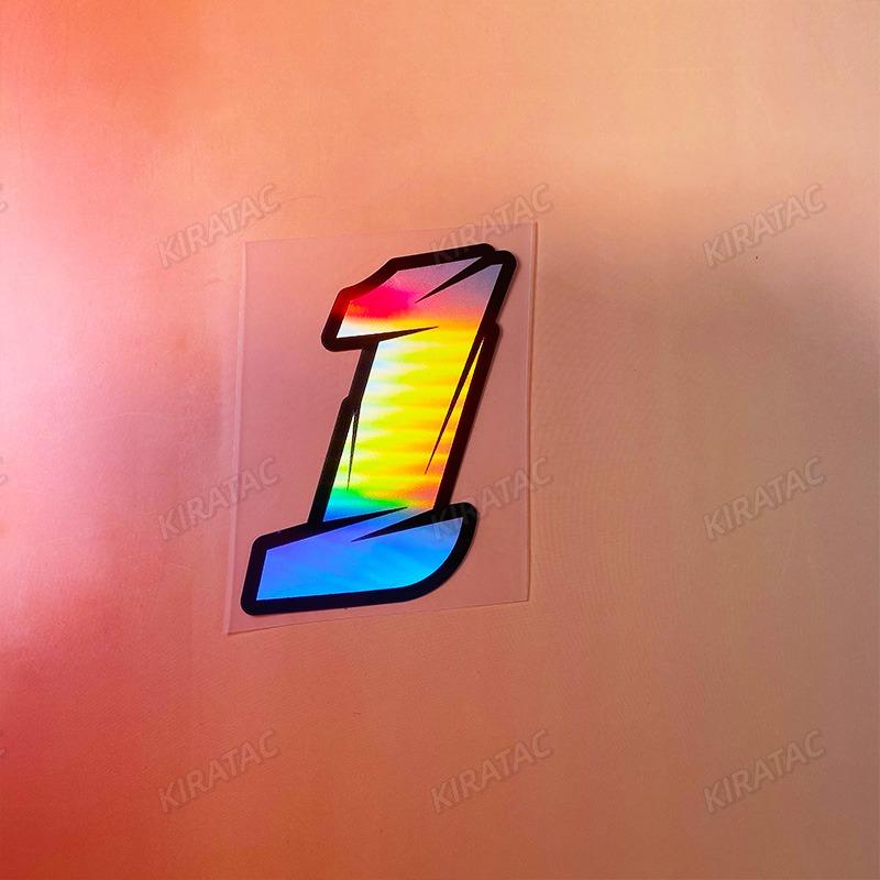 1PC 0~9 Laser Motorcycle Number Stickers Waterproof DIY Motorbike Fairing Vinyl Decals for BMW KTM YAMAHA Kawasaki Suzuki Honda