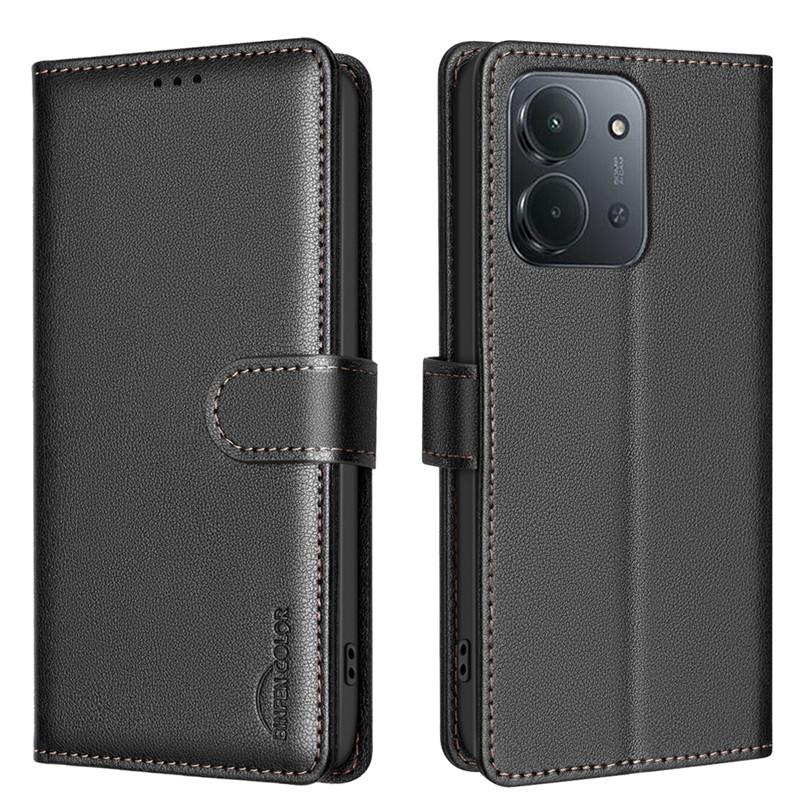 Wallet Flip Anti-theft Case For Xiaomi Poco C85 C71 C75 4G Mi 15 15T Pro 5G Coque Leather Cover RFID Blocking Protective Bags