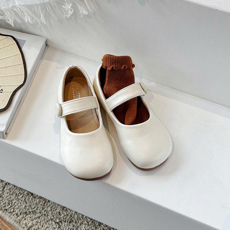 

Туфли принцессы для девочек кожаные туфли 2025 новые весенне-осенние детские туфли детские туфли Doudou на мягкой подошве одноклассница маленькой девочки ребенок 34 yards inner length about 20.5cm.