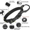 Adjustable with AirTag Holder Tactical Dog Collar, Comfortable Padded and Handle Metal Buckle GPS Collar for Medium Large Dogs
