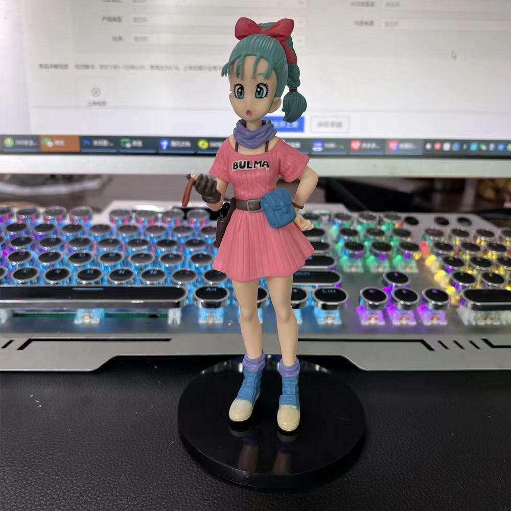 15cm Dragon Ball Figures Childhood Bulma Action Figurine Pvc Statue Model Doll Collectible Room Decoration Gifts