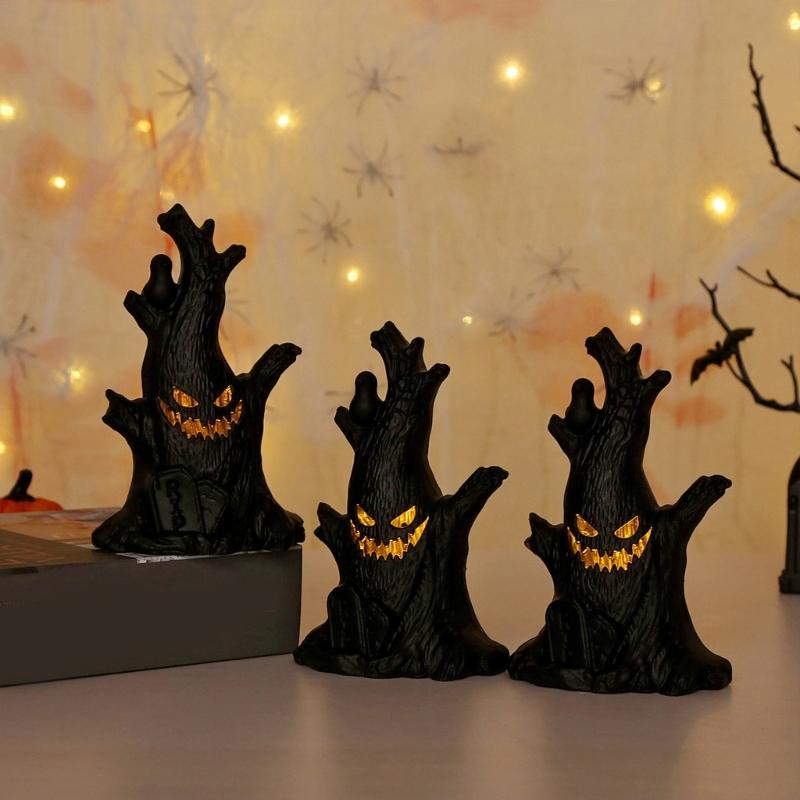 Spooky Halloween Pumpkin Lighted Specter Tree Halloween Party Decors Pumpkin Light Specter Tree for Celebration