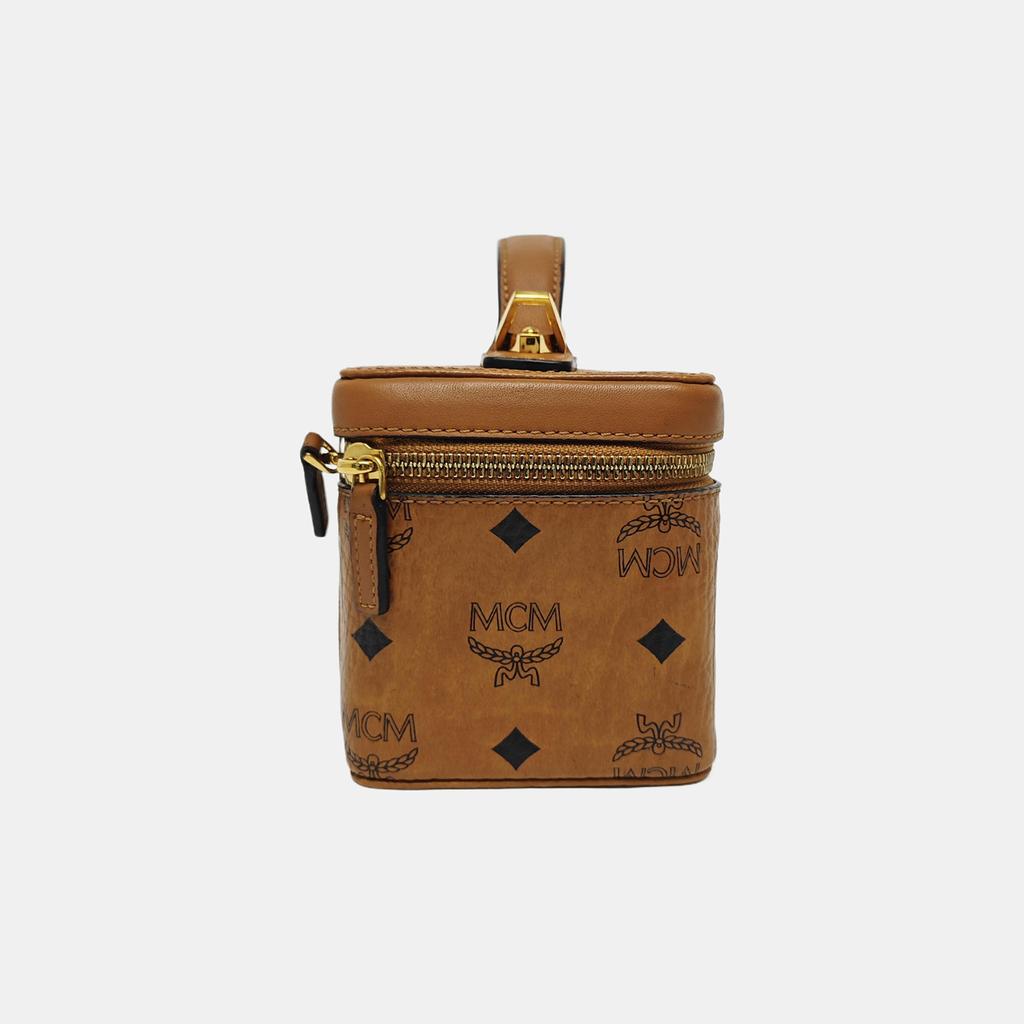 [Pre-Owned] Rockstar Visetos Monogram Detachable Shoulder Strap Leather Box Bag Cosmetic Bag Shoulder Bag Crossbody Bag Handbag - Very Good #YW71AQ