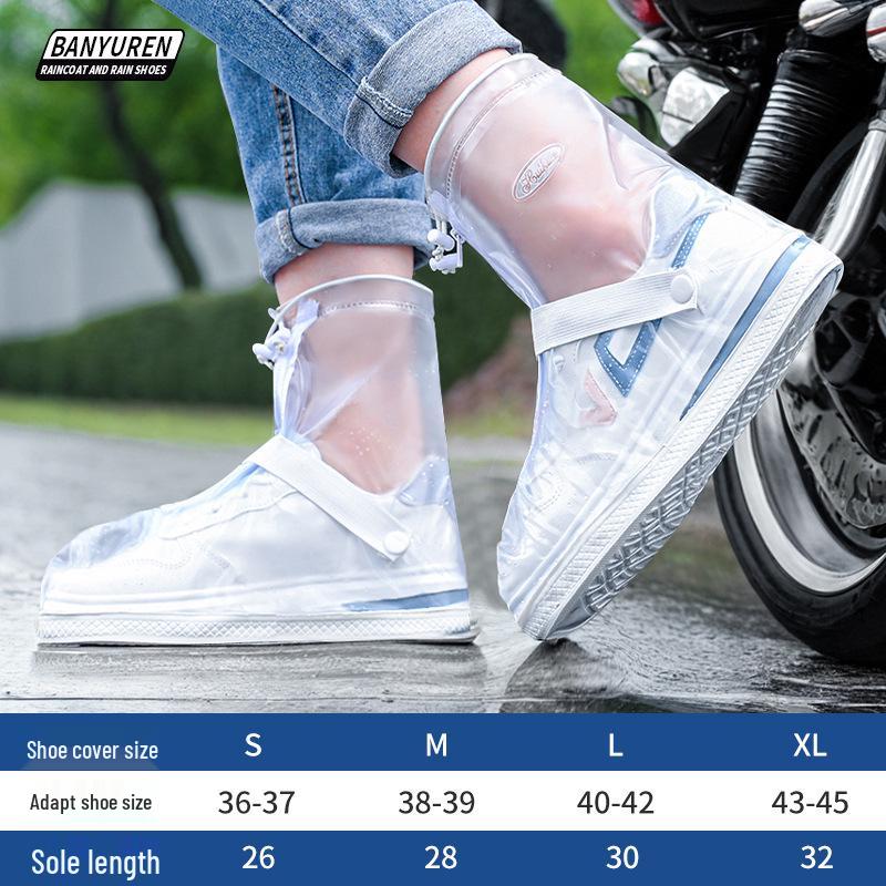 Thickened Non-Slip Reusable PVC Rain Shoe Covers for Men & Women