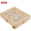 Wooden Hand-Crank Maze Game: Interactive Desktop Balance Puzzle for Kids & Adults