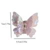 New Sweet Princess Butterfly Crab Hair Clips  Colorful Fairy Butterfly Hair Claw Acetate for Women Hair Accessories
