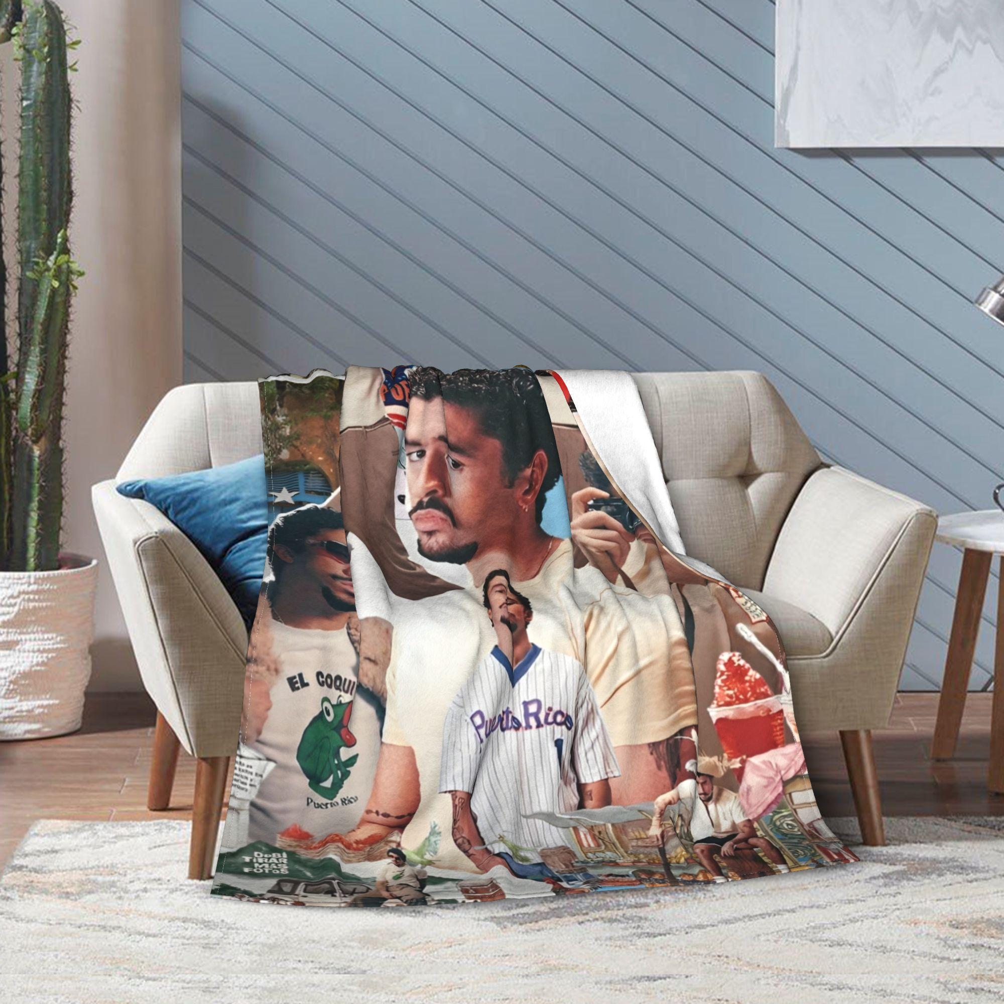 

Bads Bunnys Debi Tirar Mas Fotos DTMF 2025 Blanket Super Soft Warm Throw Blankets for Sofa 50x60 Inch Multi-size Rug Piece 30x40in