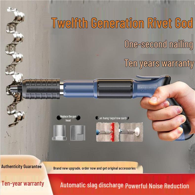 Mini Ceiling Fixing Nail Gun for Installing Air Conditioner Hanging and Cement Wall Fastening