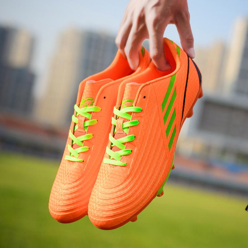 Youth & Adult Long Studs Football Shoes - Wear-Resistant Turf Sneakers for Outdoor Sports