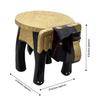 20.32 Cm Hand-Painted Wooden Elephant Shape Stool, Cum Side Table, for Home, Office Living or Bedroom Decor