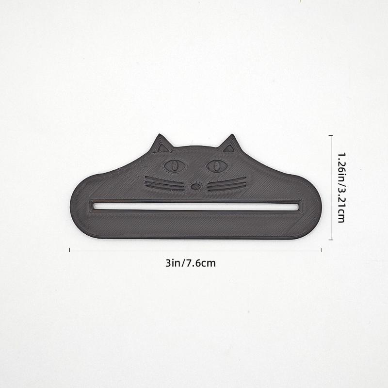 Cat Snack Extruder Plastic Cat Head Snack Squeezer Mess-free Treat Dispenser For Pet Food Meat Sauce Bag Extruder Squeezing Tool