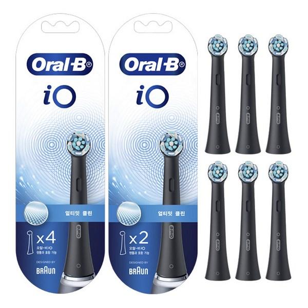 

Электрическая зубная щетка Oralbi Refilmo Ultimate Clean Black, 6 шт.