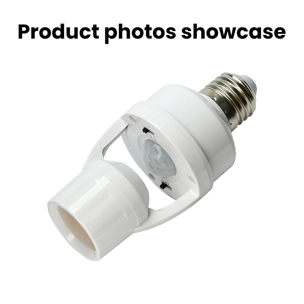 Smart Motion Sensor Light Bulb Holder E27 PIR Induction Sensor Adapter Lamp Base Converter Automatic LED Switch AC 110V 220V