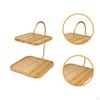 Bamboo Cupcake Stand Dessert Display Stands Table for Celebration
