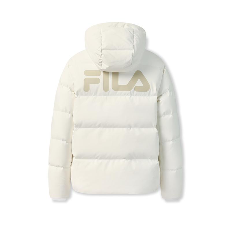New FILA ORIGINALE Down Jacket Unisex Cloud White F51U549904FWT