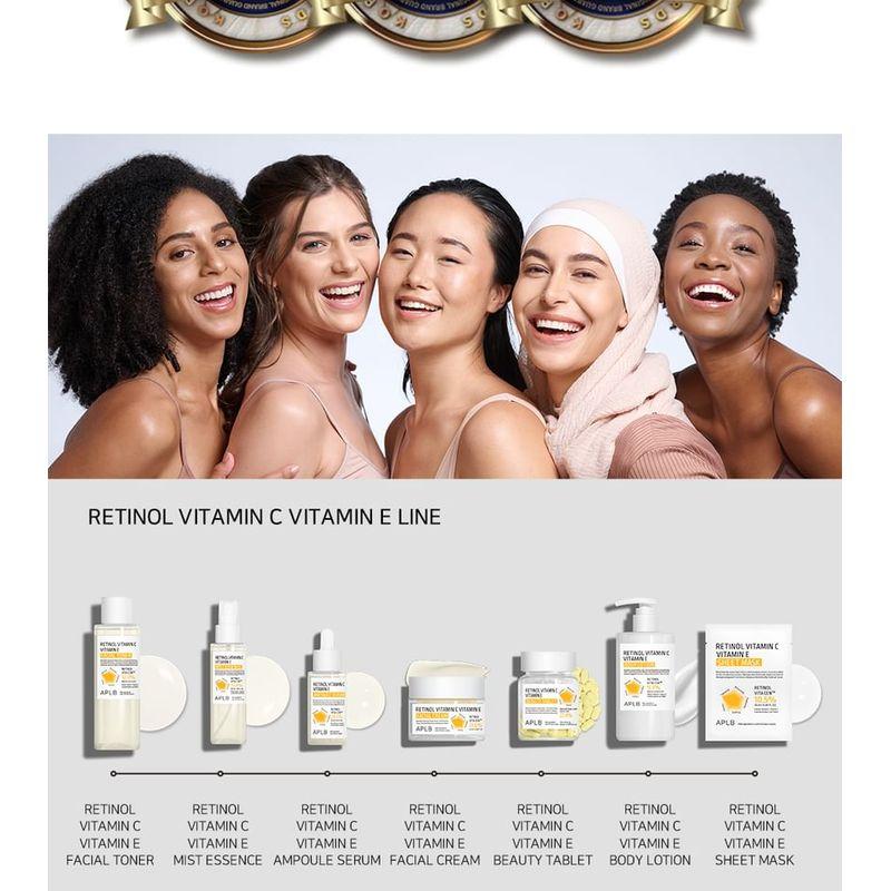 APLB Retinol Vitamin C Vitamin E Sheet Mask Set