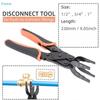 Kleště na odpojování rychlospojek Push Connect, Nástroj na odpojování hadiček pro spoje 1/4", 3/8", 1/2", Nástroj na odpojování vodovodních potrubí
